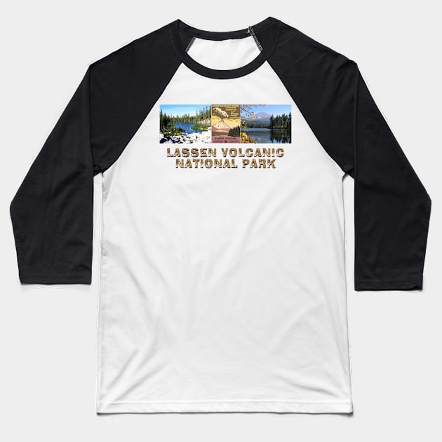 Lassen Volcanic Baseball T-Shirt by teepossible